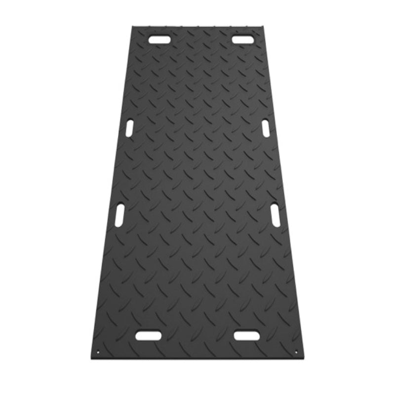 2 x 8 Ground Protection Mat - 1/2" Inch Thick - Black - ITGPM-102-BK