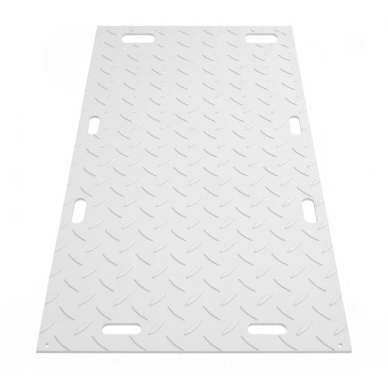 4 x 8 Ground Protection Mat - 1/2" Inch Thick - White - ITGPM-100-WH