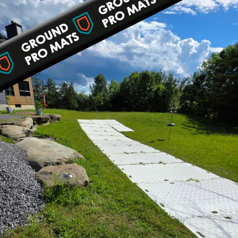 4 x 8 Ground Protection Mat - 1/2" Inch Thick - White - ITGPM-100-WH